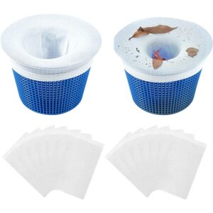 20 calcetines para skimmer de piscina, calcetines para skimmer, calcetines para skimmer de piscina, filtros elásticos duraderos, para cesta de