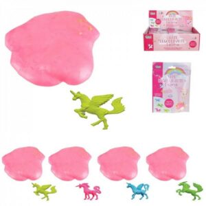 bolsita de baba de juguete de unicornio, 4 piezas surtidas