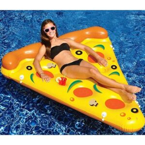 Cama flotante inflable para piscina 71 X 59 (pulgadas) Juguetes inflables para piscina para adultos y niños ensamblados en fila flotante inflable