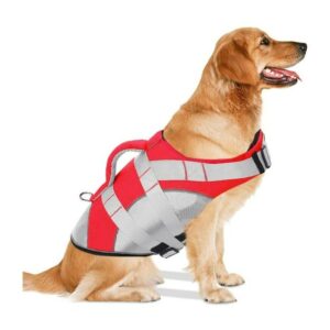Chaleco Salvavidas Premium para perro, Talla L, color Rojo