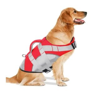 Chaleco Salvavidas Premium para perro, Talla S, color Rojo
