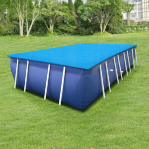 Cobertor Piscina Rectangular Polietilen 260 x 160 cm Azul ® - [en.casa]