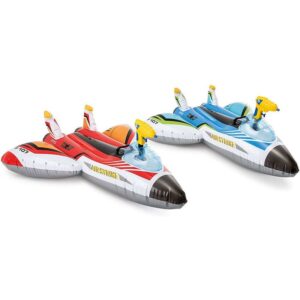 Colchoneta piscina 117x117 cm hinchable water gun plane ride-on 57536np - Intex