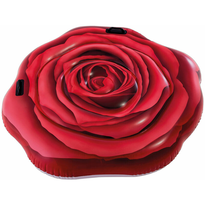 Rosa roja hinchable INTEX fotorrealista con asas