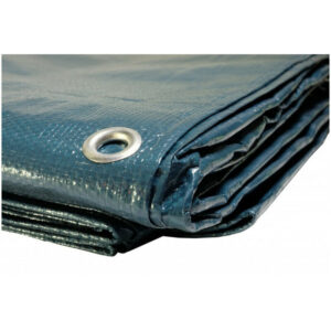 Cubierta de piscina rectangular 6x10m - color azul marino - 140g / m2 con red de drenaje