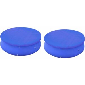 Cubiertas para piscina 2 uds piscina elevada redonda 450-457 cm