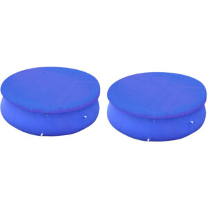 Cubiertas para piscina 2 uds piscina elevada redonda 450-457 cm
