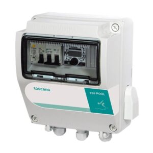 Cuadro de mando piscina ECO-POOL bomba monofásica con transformador 50W y diferencial - Toscano Bluetooth - Sin Bluetooth