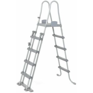 Escalera para Piscina Desmontable Bestway de 132 cm con Plataforma