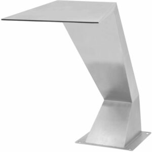 Fuente de piscina de acero inoxidable plateada 64x30x52 cm