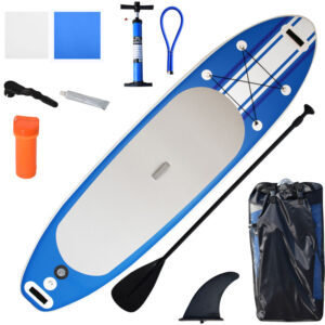 Tabla de Surf Hinchable con Remo Ajustable Bomba Bolsa y Kit de Reparación