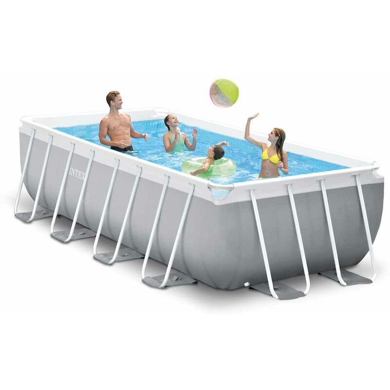 Piscina Elevada desmontable 26788 ex 26776 Prism Frame rectangular 400x200x100 - Intex