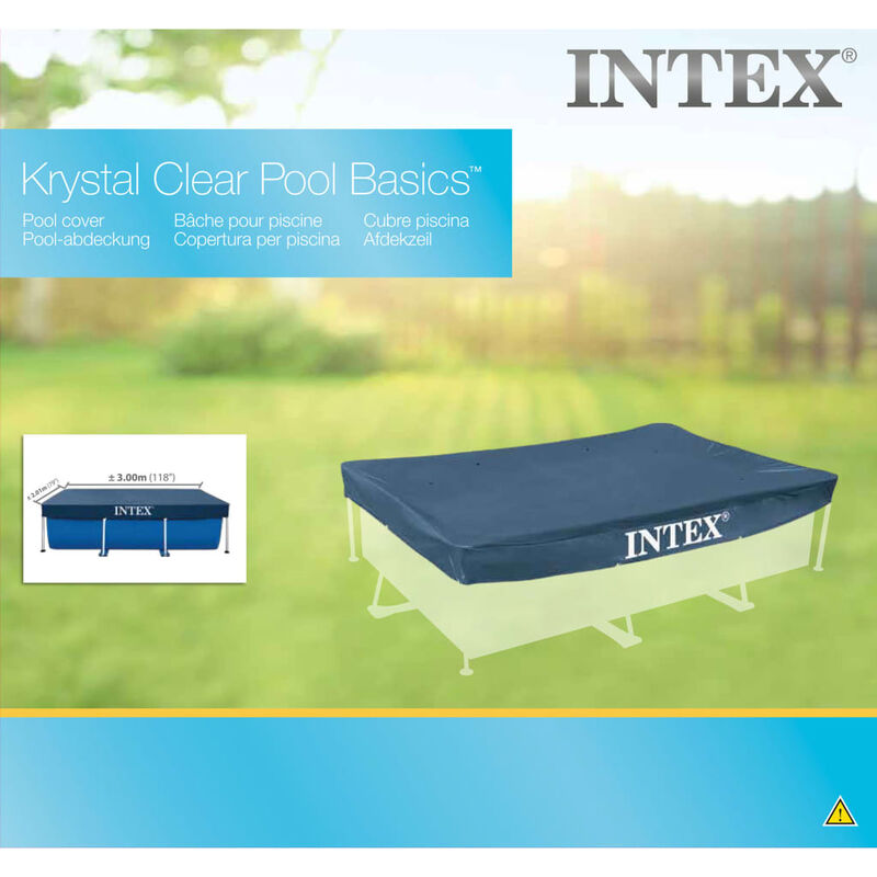 Cubierta de piscina rectangular 300x200 cm 28038 - Intex