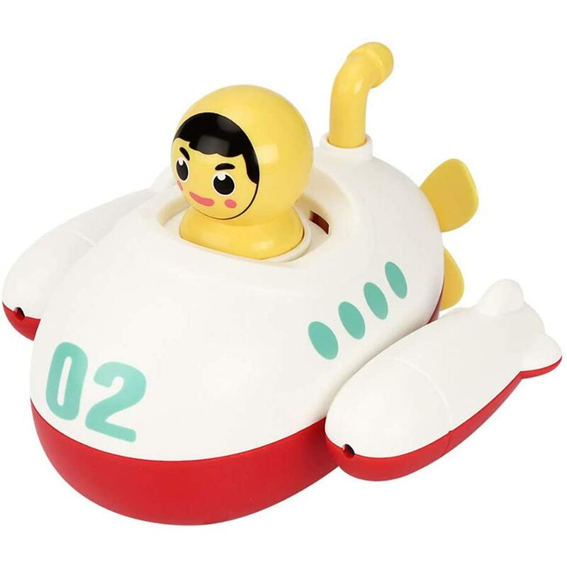 Juguetes de baño para niños Submarine Clockwork Submarine Clockwork Barco flotante Jet Water Jet Toys Juguetes para bañera para niños pequeños