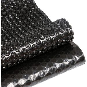 Cubierta solar Toldo solar Lona solar 1000 x 500 cm Negra para piscinas lámina solar para calentamiento de piscinas solar calefacción