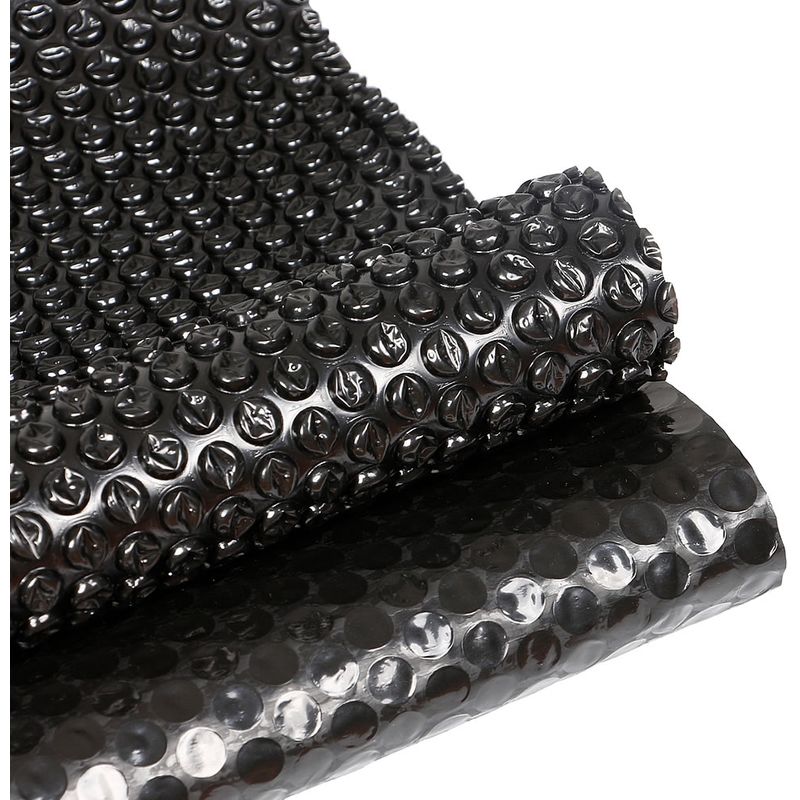 Cubierta solar Toldo solar Lona solar 800 x 500 cm Negra para piscinas lámina solar para calentamiento de piscinas solar calefacción
