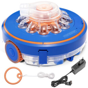 Monzana - Robot Limpiafondos de Piscina Inalámbrico Automático 40m²/60Min Profundidad máx.3m Poolboy - Azul