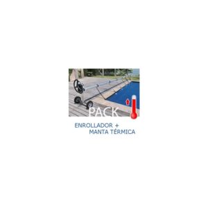 PACK COBERTOR TÉRMICO DE 600 MICRAS (11x3m) + ENROLLADOR TELESCÓPICO DE 81mm.