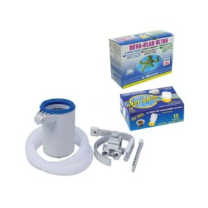 Mareva - Pack Reva-klar cartuchos clarificadores - 1 kg - Skimbi surface skimmer - Flotante - Net'Skim prefiltros desechab