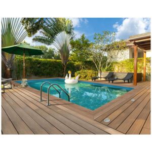 Piscina de madera rectangular Panama - 6.20 x 4.10 x 1.45 m