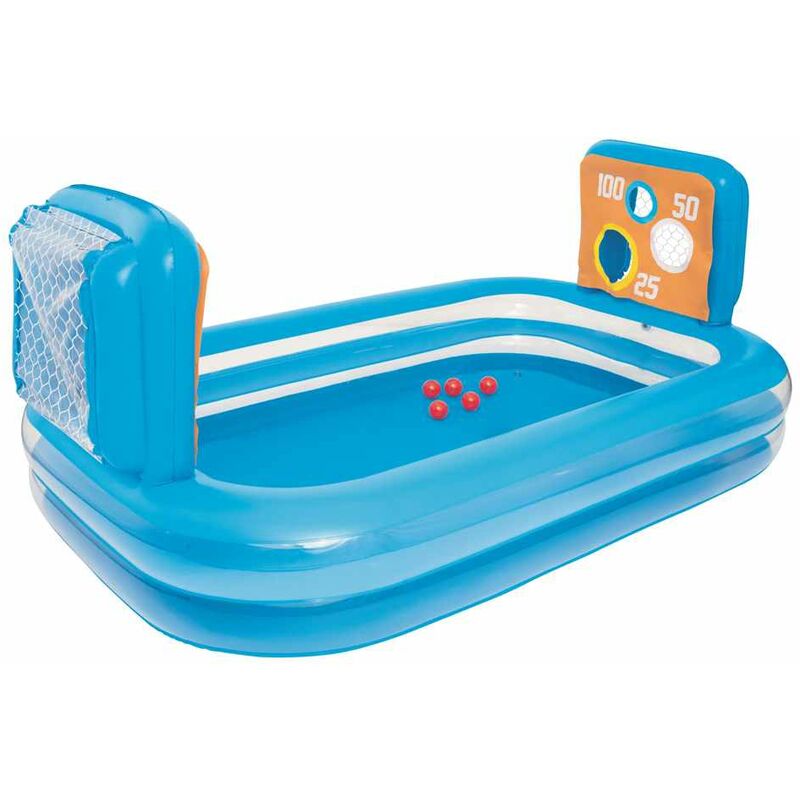 Piscina Infantil Hinchable Bestway 54170 con Portería Blancos y Pelotas - 5.000000