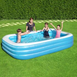 Bestway 54005 - Piscina Familiar Rectangular, Color Azul