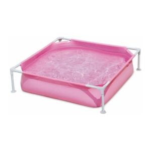 Fuienko - Piscina pequeña tubular rosa 122 x 122 x 30 cm