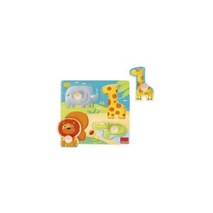 Puzzle goula animales selva 4 piezas