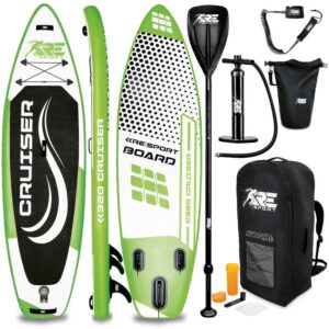 Tabla SUP Hinchable 320cm Verde | Tabla Paddle Surf | Stand-Up Board | Accesorios Completos + Bomba + Remo Ajustable | Para Principiantes y Expertos