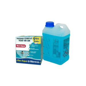 Mareva - Rev-Aqua Kit tratamiento completo para piscinas de 30 a 60 m3 - 1 mes - 1400111