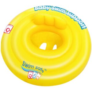 Bestway - 32096 Vinilo Amarillo Flotador con asiento flotador para bebé