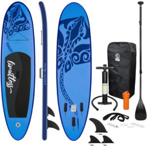 Surfboard stand up paddle limitless tabla hinchable sup azul incluido accesorios