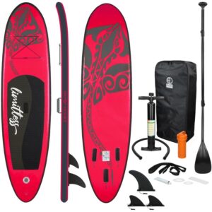 Surfboard stand up paddle limitless tabla hinchable sup rosa incluido accesorios