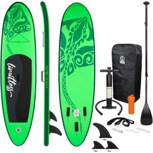 Surfboard stand up paddle limitless tabla hinchable sup verde incluye accesorios
