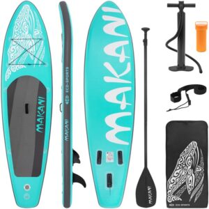 Surfboard stand up paddle Makani tabla hinchable sup turquesa incluido accesorio