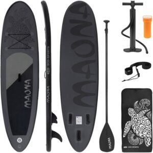 Tabla hinchable SUP surfboard stand up paddle maona negro 308cm con accesorios