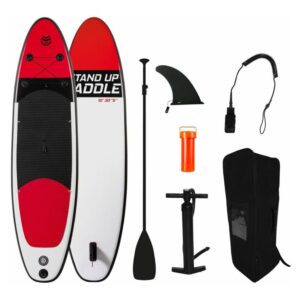 Tabla de paddle hinchable RED (305x76x13cm) Con inflador, remo, leash, mochila de transporte