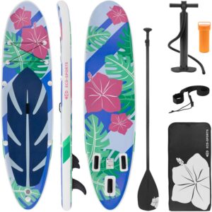 Surfboard stand up paddle surf tabla hinchable Flores SUP Azul-Blanco 320 cm