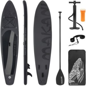 Surfboard stand up paddle tabla hinchable Makani SUP negro 380cm + accesorios