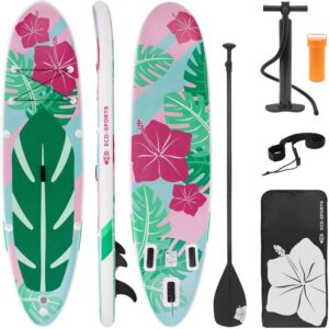 Surfboard stand up paddle surf tabla hinchable Flores SUP Menta-Rosa 320cm