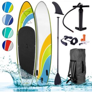 Tabla Paddle Surf inflable HAPPINESS 320x76x15 cm+remo telescópico+mochila+bomba+kit de reparación, capacidad 130kg. Tabla SUP BRAST