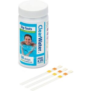 Tiras de prueba para jacuzzi, piscina y spa x 50 - 3 en 1 - Mide el cloro, el PH y la alcalinidad total