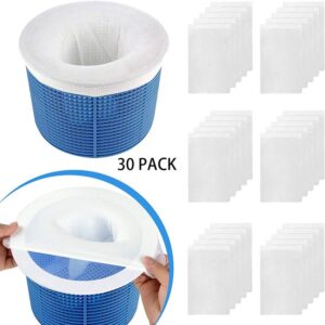 30 piezas Skimmer de piscina Calcetines de skimmer de piscina, Skimmer de piscina, Skimmer de piscina, Skimmer de cesta, Filtro, Hoja de aceite,