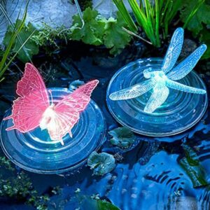 Echoo - Luces flotantes para piscina con energía solar, luz flotante que cambia de color, luz nocturna flotante para