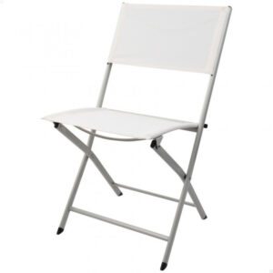 Silla Plegable Jardin-46X55X81Cm Textileno Blanco Aktive