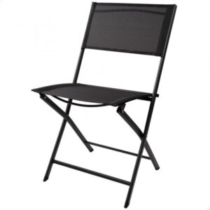 Silla Plegable Jardin-46X55X81Cm Textileno Negro Aktive