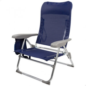 Silla Plegable Slim Aluminio 6 Posisciones 61X60X89Cm con Cojín+Bols Aktive