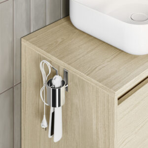 Soporte de secador cromo 93,5 Ø