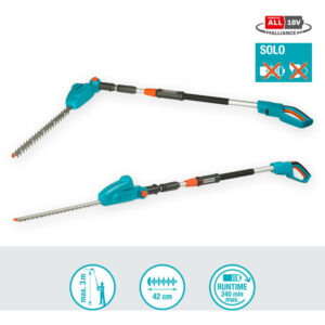 Gardena - Cortasetos telescópico a batería ths 42 cm / 18V power for all cargador y batería no incluidos (14732-55)