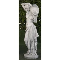Anaparra - Estatua Surtidor clásica de hormigón piedra Temi 30x120cm.